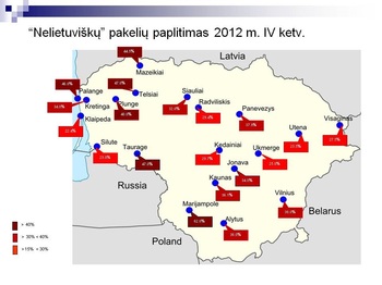 Didžiausios kontrabandinių cigarečių rinkos ES – Baltijos šalyse